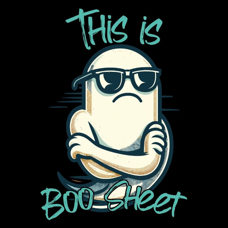 Funny Halloween : Ghost Boo Sheet
