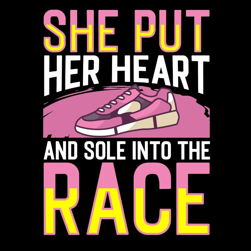 Cœur et semelle de jogging dans la course à pied