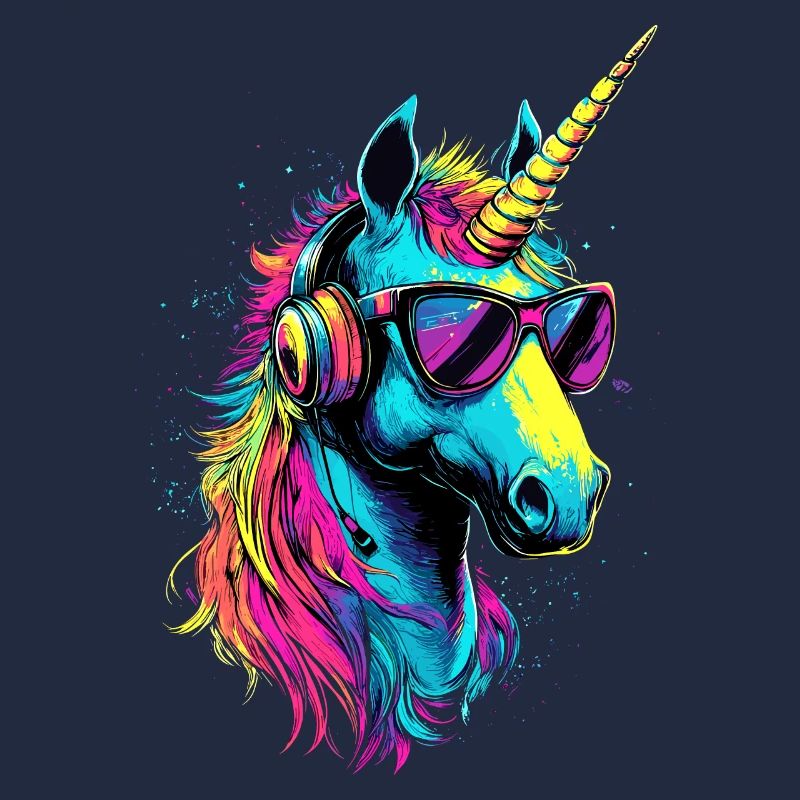 Einhorn Bunt Regenbogen Pferde Reiten Einhörner