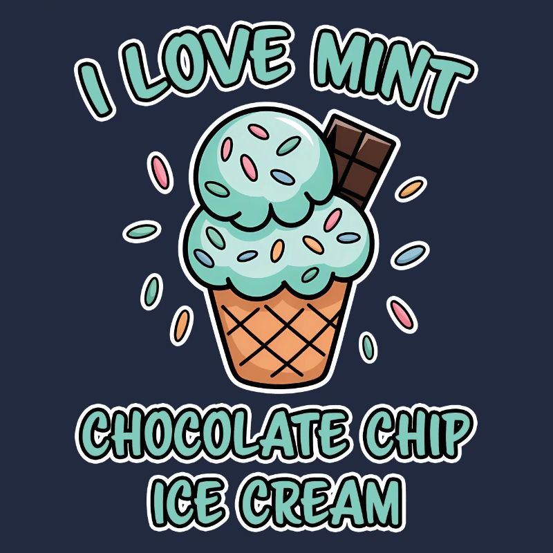 Schoko Minz Eis Spruch Lustiges Minz Eis Geschenk