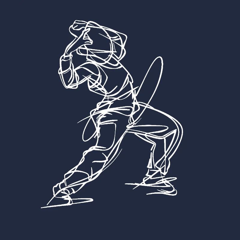 Breakdancer Line Art