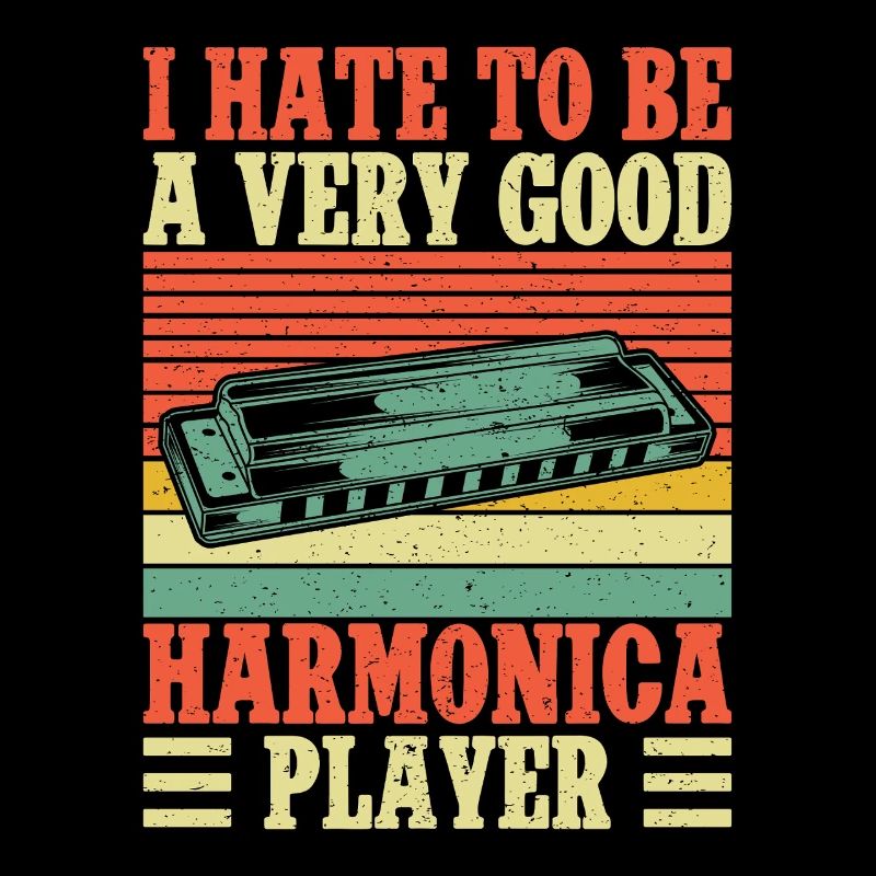 Funny Harmonica Player Hate To Be Very Good Player
