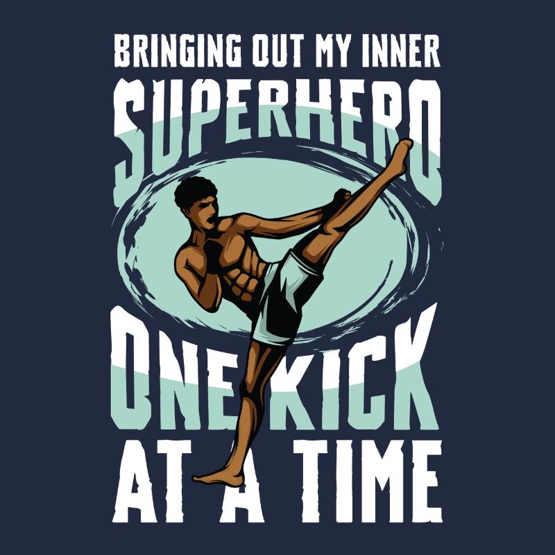 Muay Thai Superhero One Step to Time