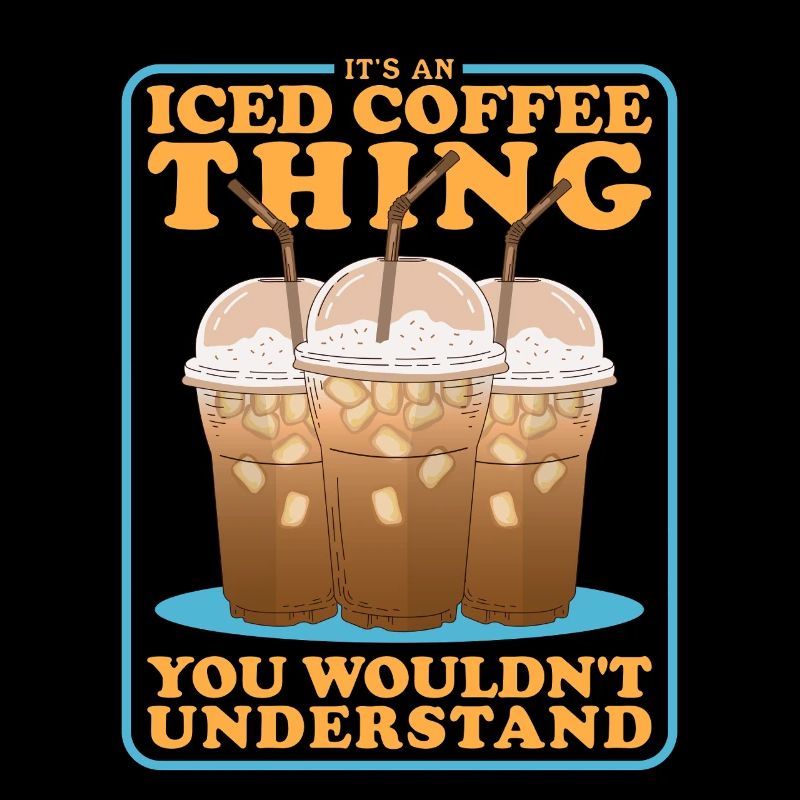 Eiskaffee Iced Coffee Kaffeeliebhaber Geschenk