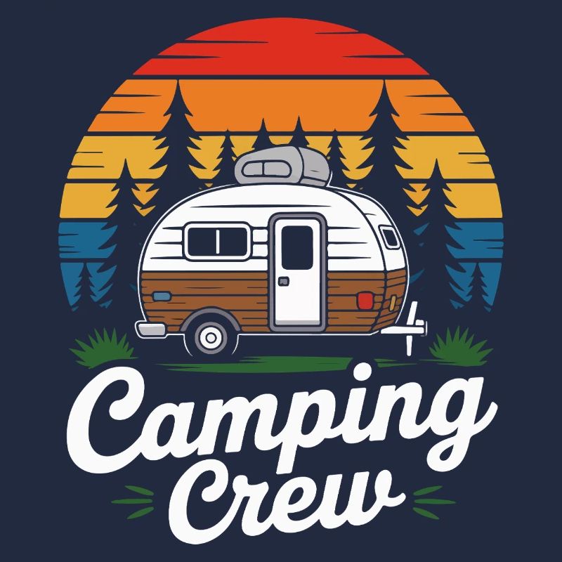 Retro Camping Crew Caravan