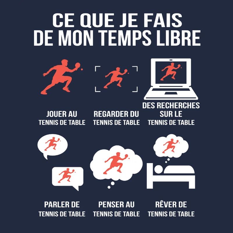 Ce que je fais de mon temps libre Tennis de table