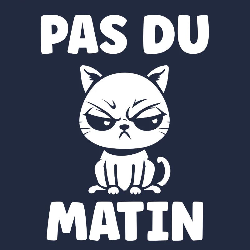 Chat grognon du matin