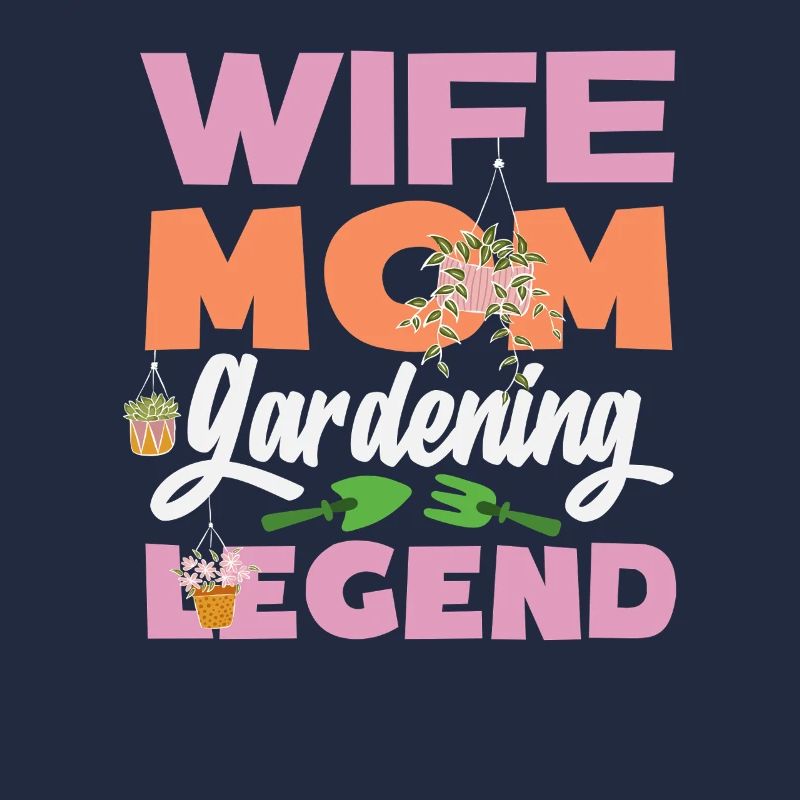 Ehefrau Mutter Gartenarbeit Legende