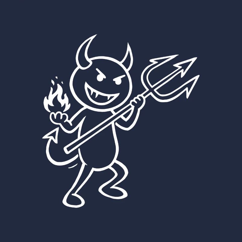 Devilish Flames - Devil with Flames