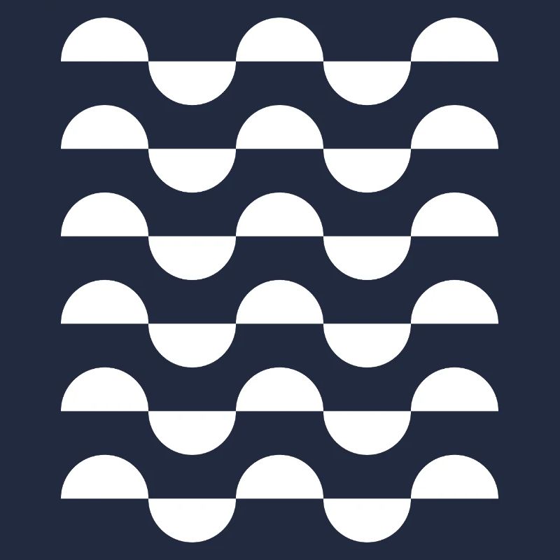 Monochrome Wave Arc Repeat