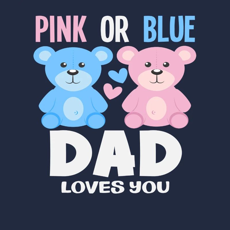 Pink Oder Blau Papa Liebt Dich