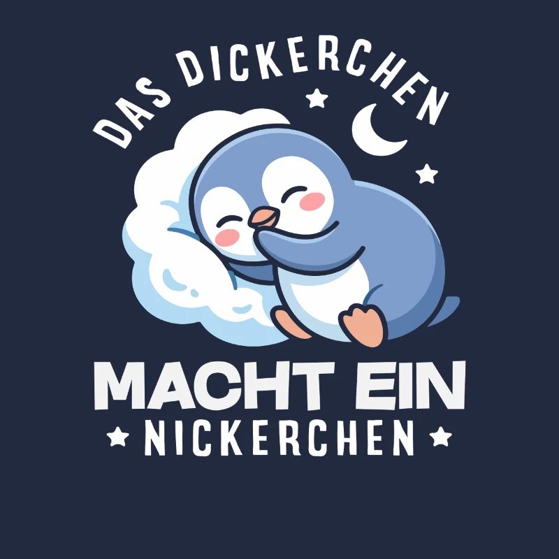 Das Dickerchen macht ein Nickerchen Pinguin