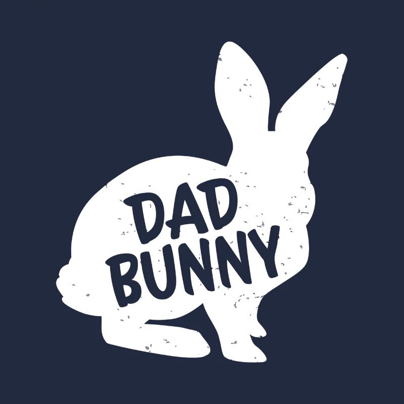 Dad Bunny Silhouette Graphic