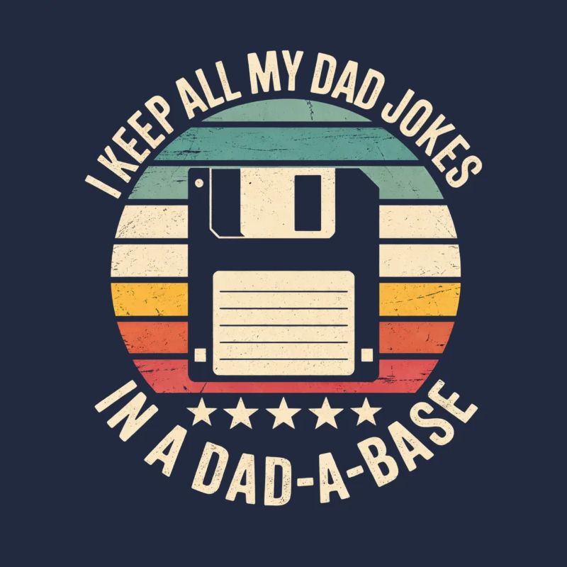 Retro Diskette Humor Dad Witze Database Datenbank