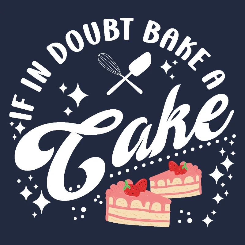Pastry Lover If In Doubt Bake A Cake Cute Gift