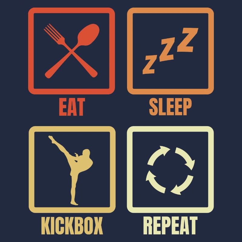 Manger, dormir, kickboxer, répéter
