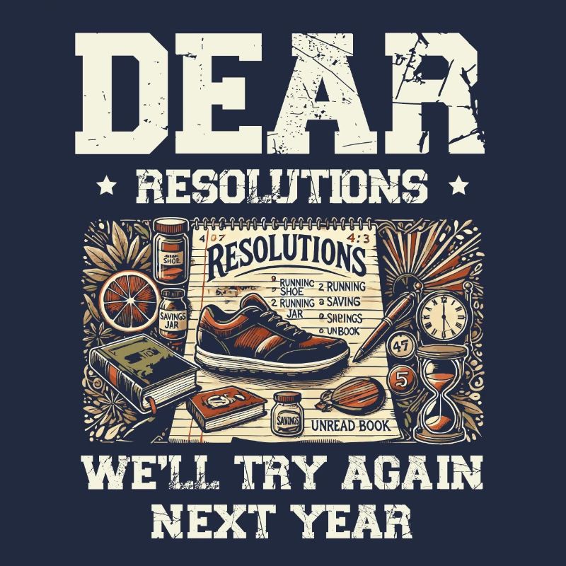New resolutions, we'll try next year