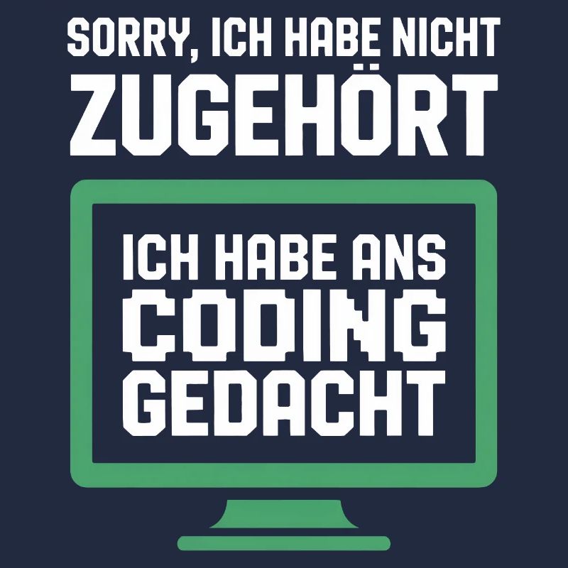 Coding Gedanke am Bildschirm