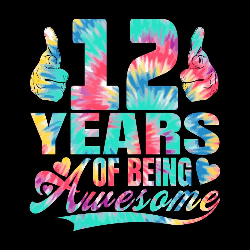 12e anniversaire ou anniversaire 12 ans d’existence