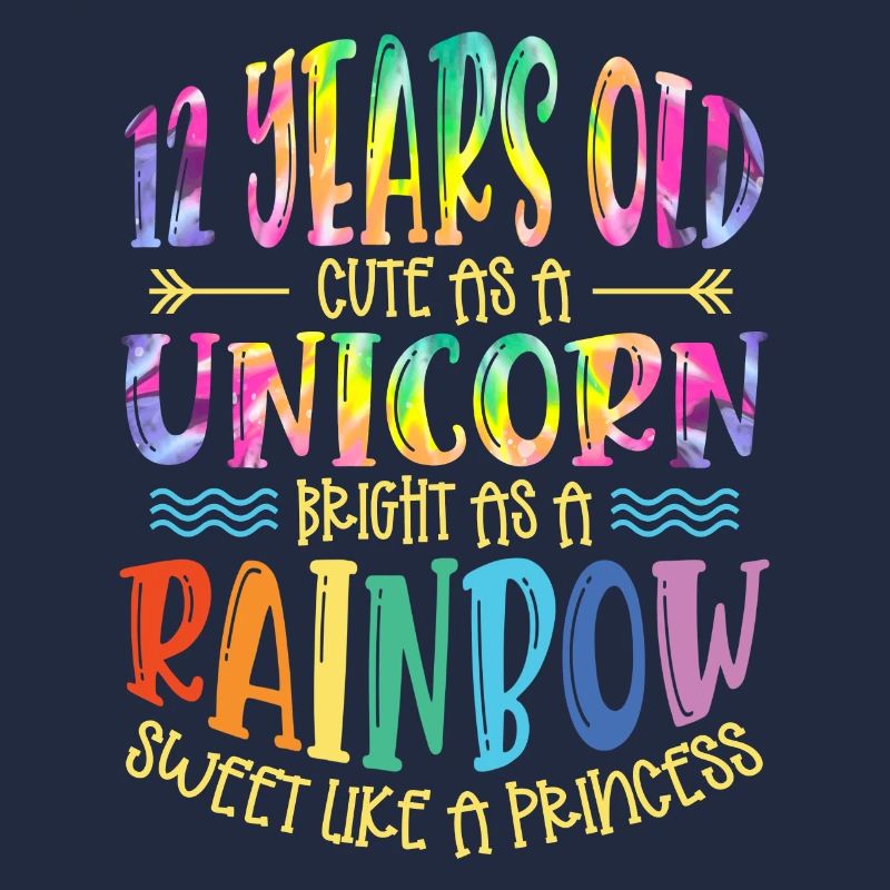 12 ans mignon comme une licorne brillant comme
