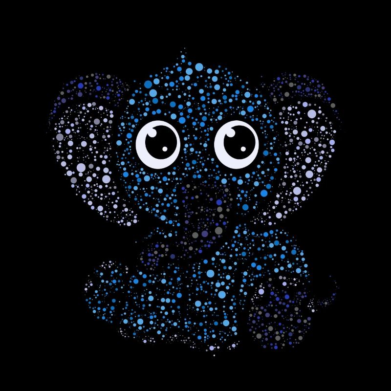 Elephant Child Cute Colors Gift Animal Creative