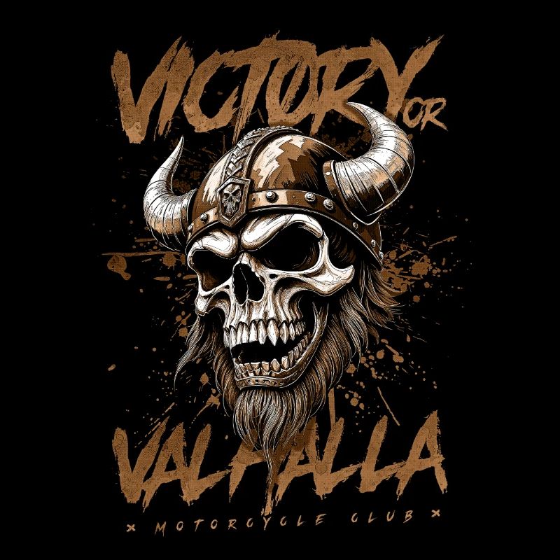 Motorrad Nordische Wikinger Sieg Oder Walhalla