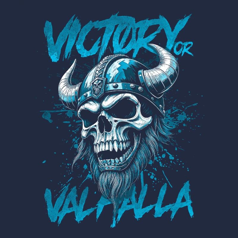 Nordischer Wikingersieg oder Walhalla