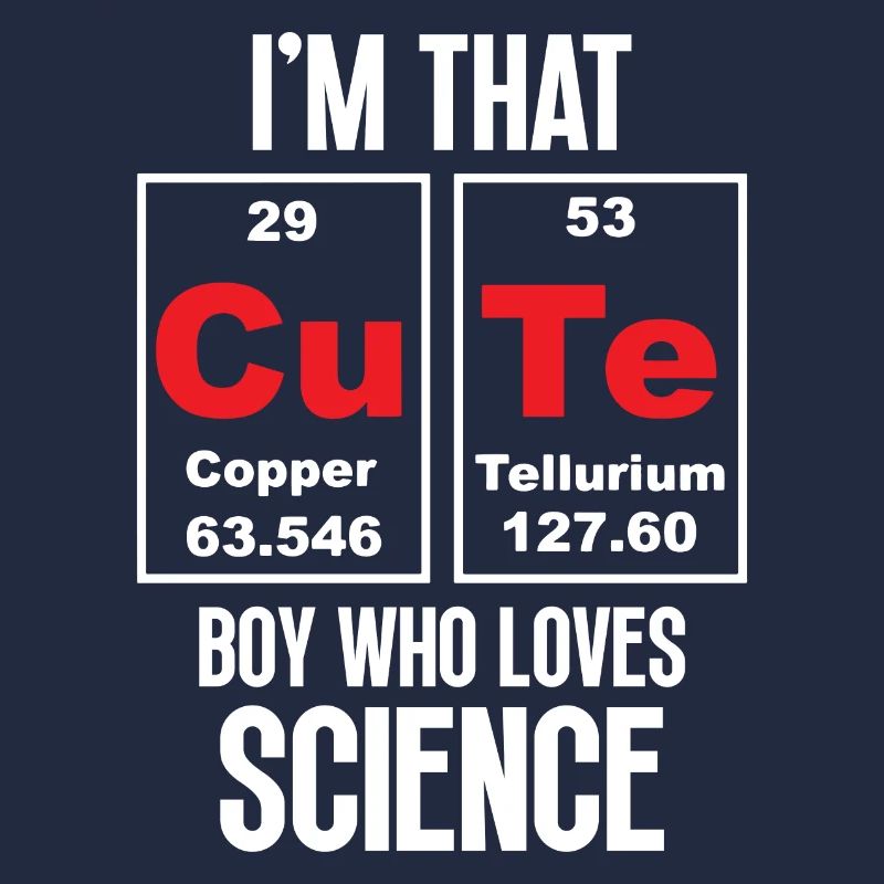 Je suis ce garçon mignon qui aime la science