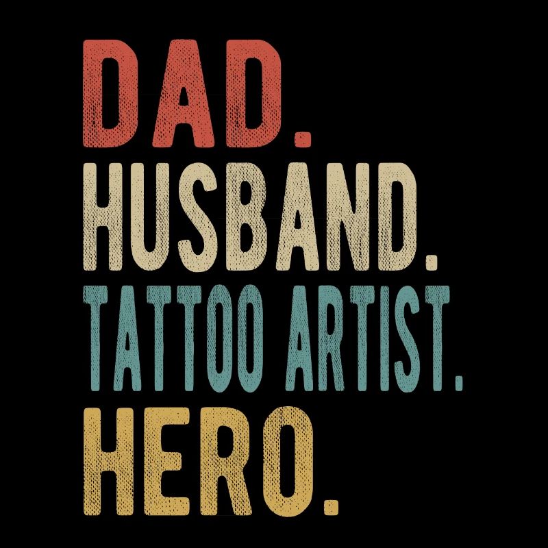 Tattoo-künstler Papa Ehemann Held