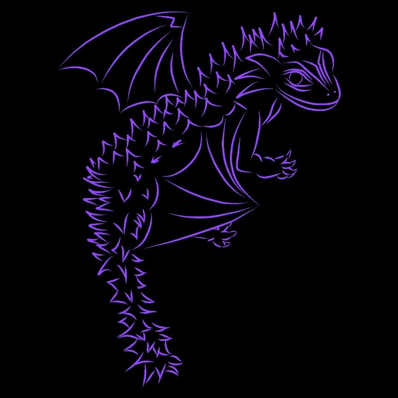 Nuri der kleine Drache, lila