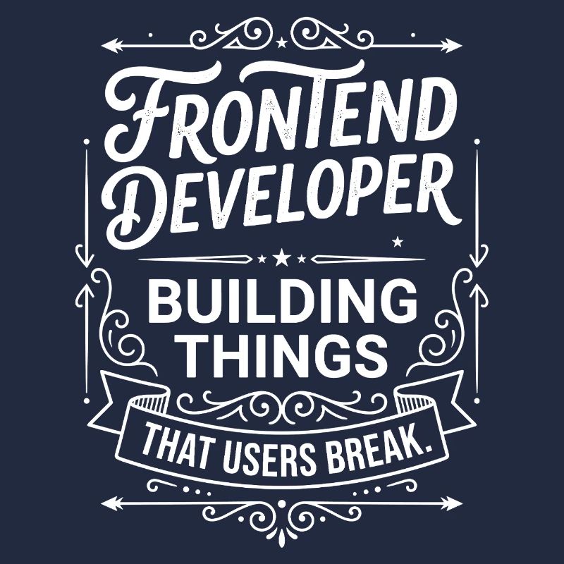 Le développeur frontend construit des choses