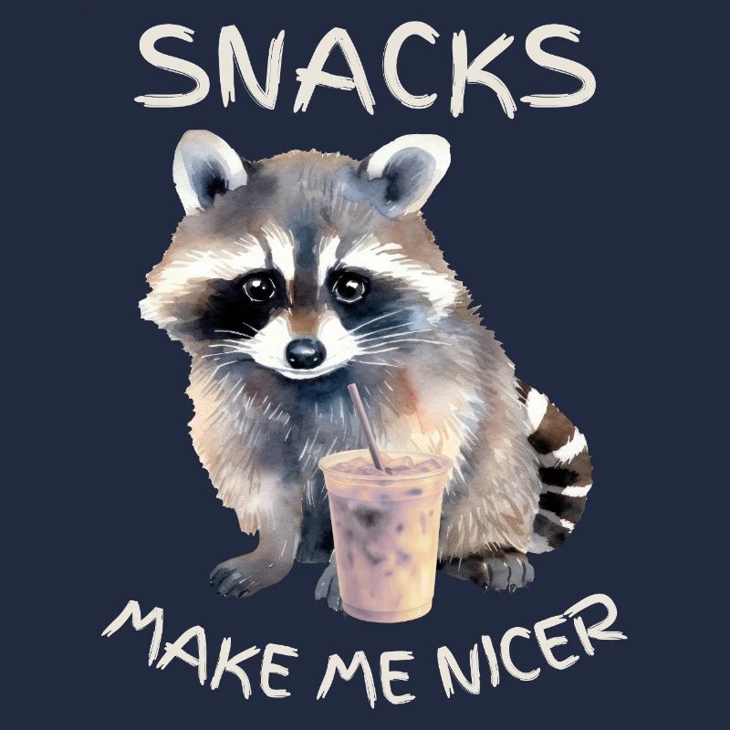 Heure du goûter des ratons laveurs