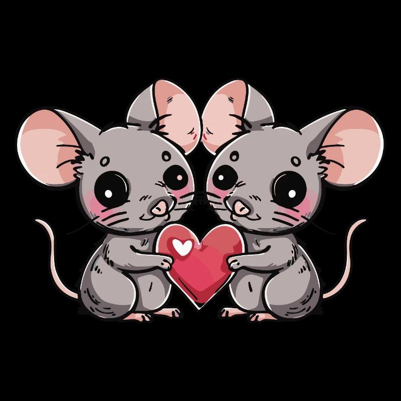 Maus Paar Herz