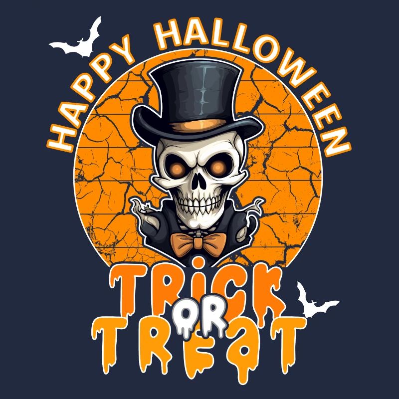 Halloween Design Squelette effrayant