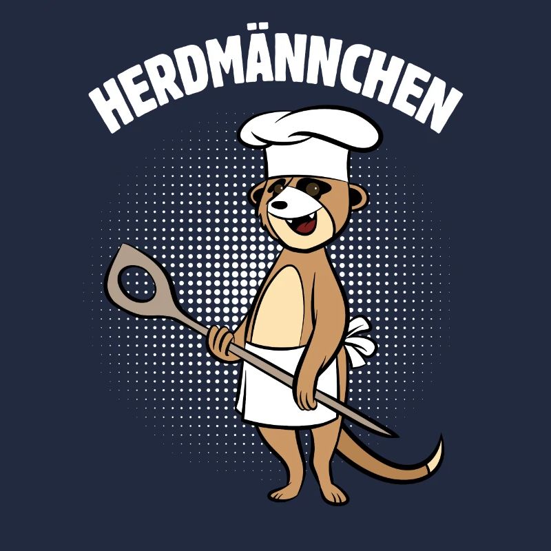 Herdmännchen - Erdmännchen mit Kochlöffel