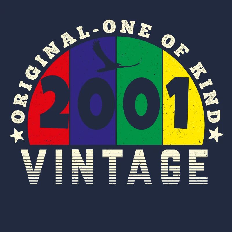 Vintage 2001 Retro - Bursdag