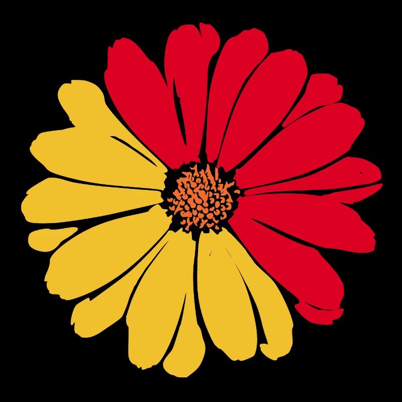70er Jahre Blume Muster