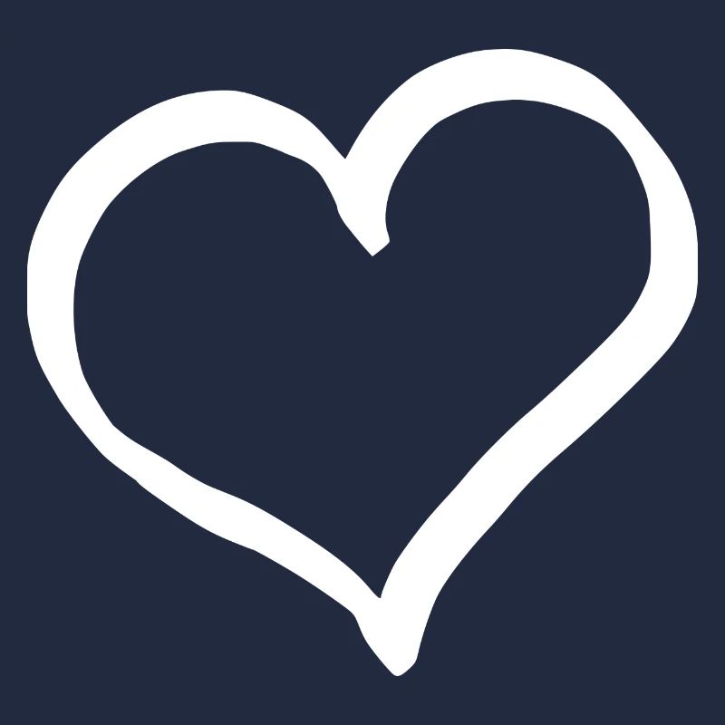 Weißes Herz Valentinstag
