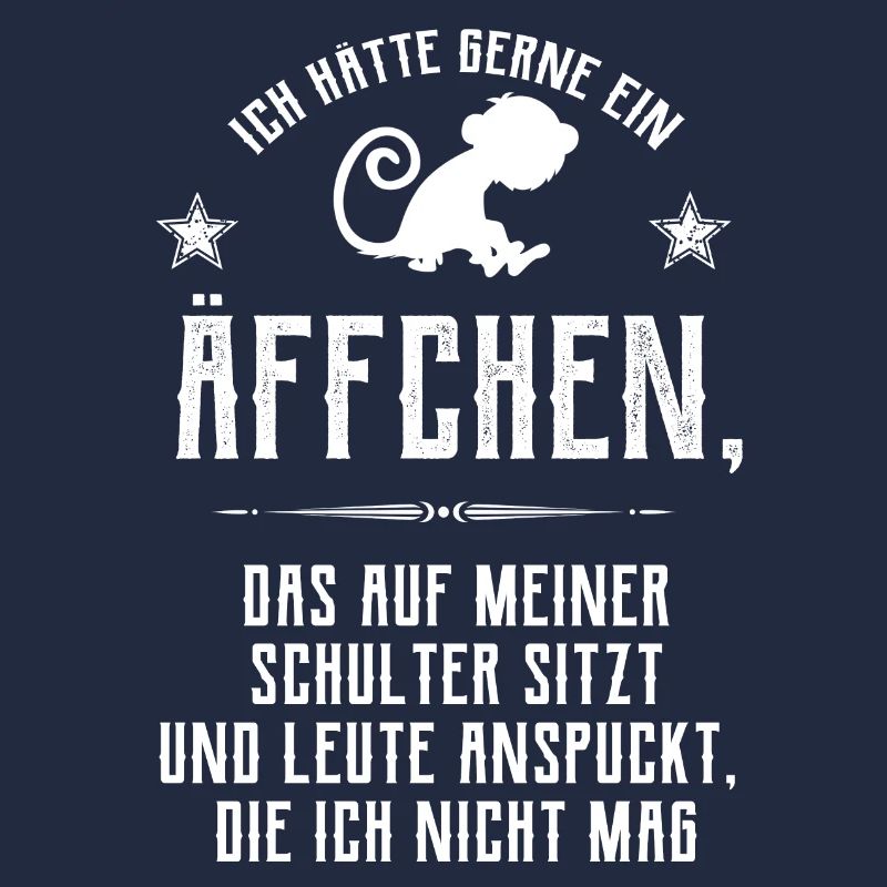 Äffchen auf Schulter