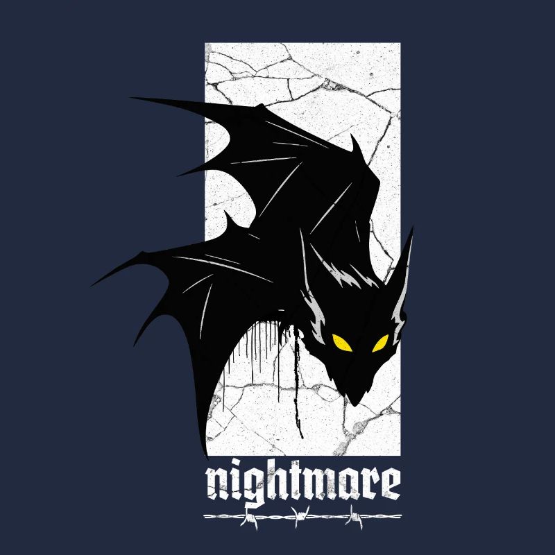 Nightmare Bat – Gothic Horror Vampire Creature Art