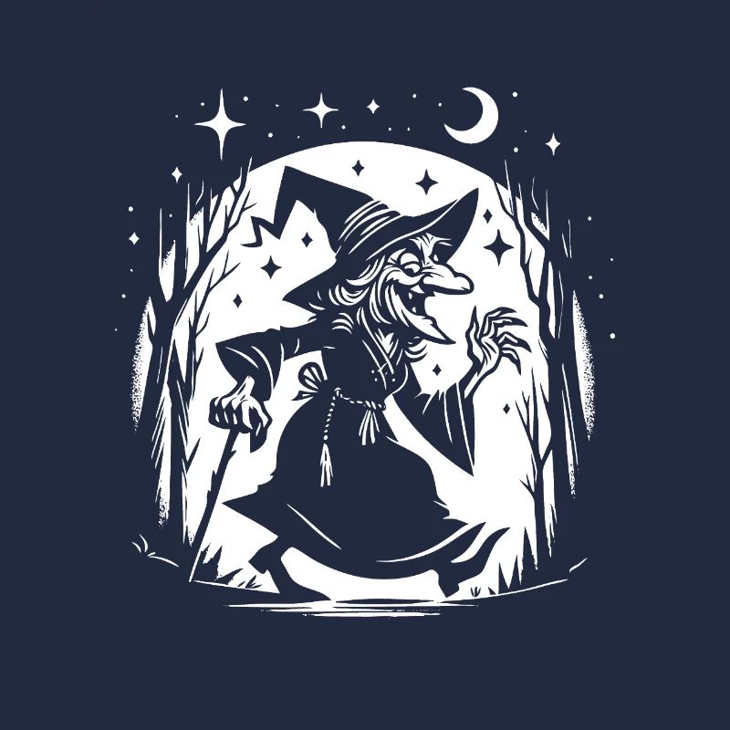 Lustige Hexe Design – Comic Spaß