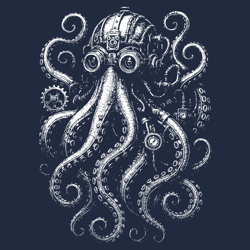 Steampunk Octopus design