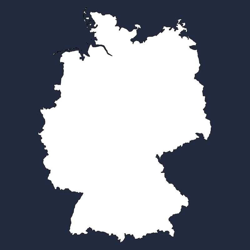 Germany Maps Silhouette