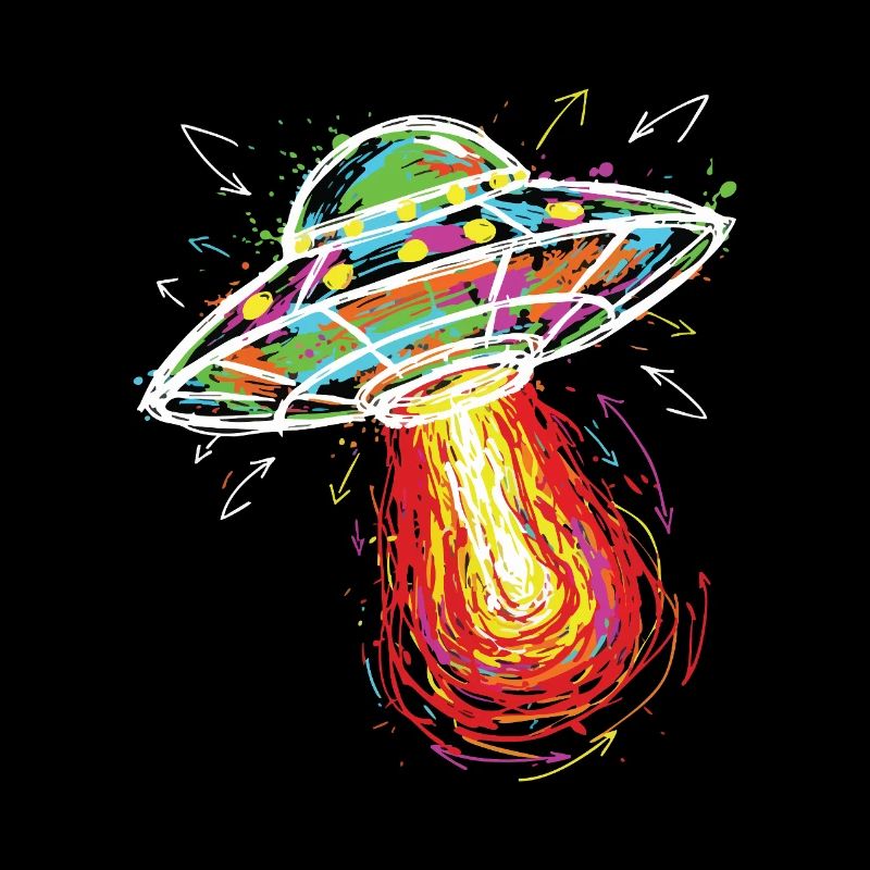 UFO Space Scribble Scribble Color