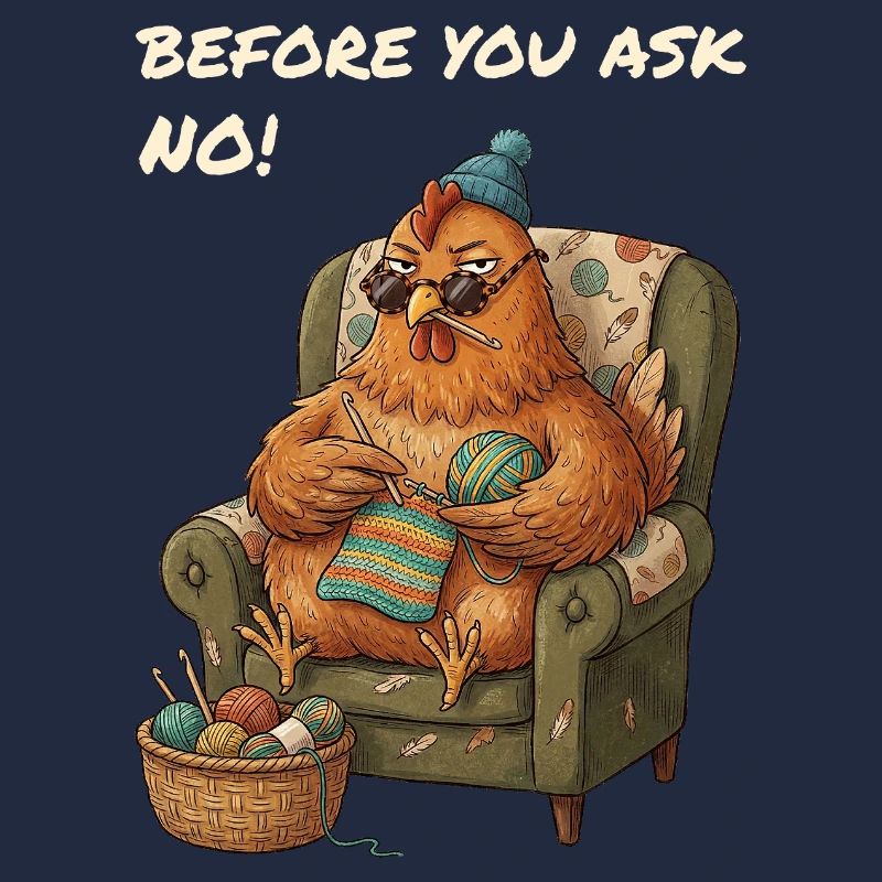 Funny Saying Chicken Crochets