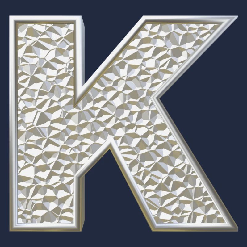 K, letter, letter K, initial, initial K, monogram,