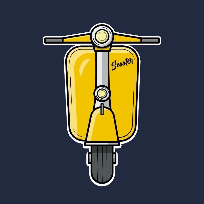 Scooter Motorroller Roller gelb