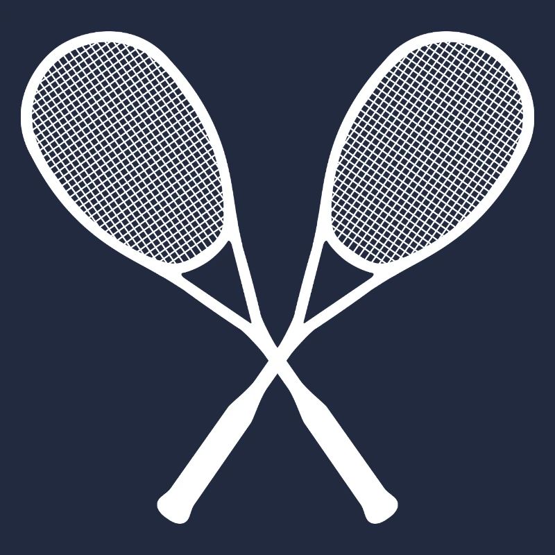 Raquette de squash Logo Croix Blanc