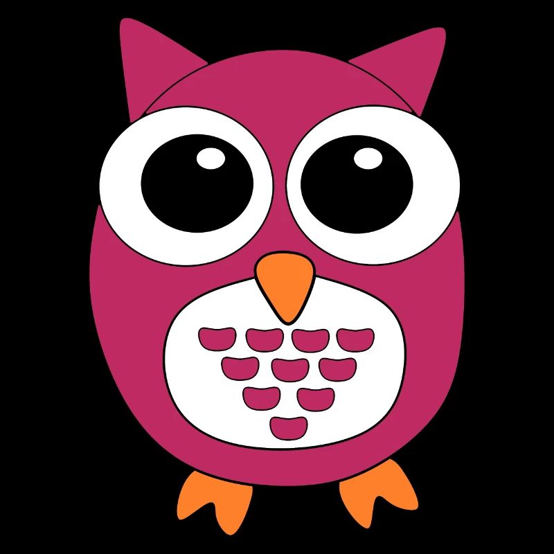 pinke Eule rosa Vogel