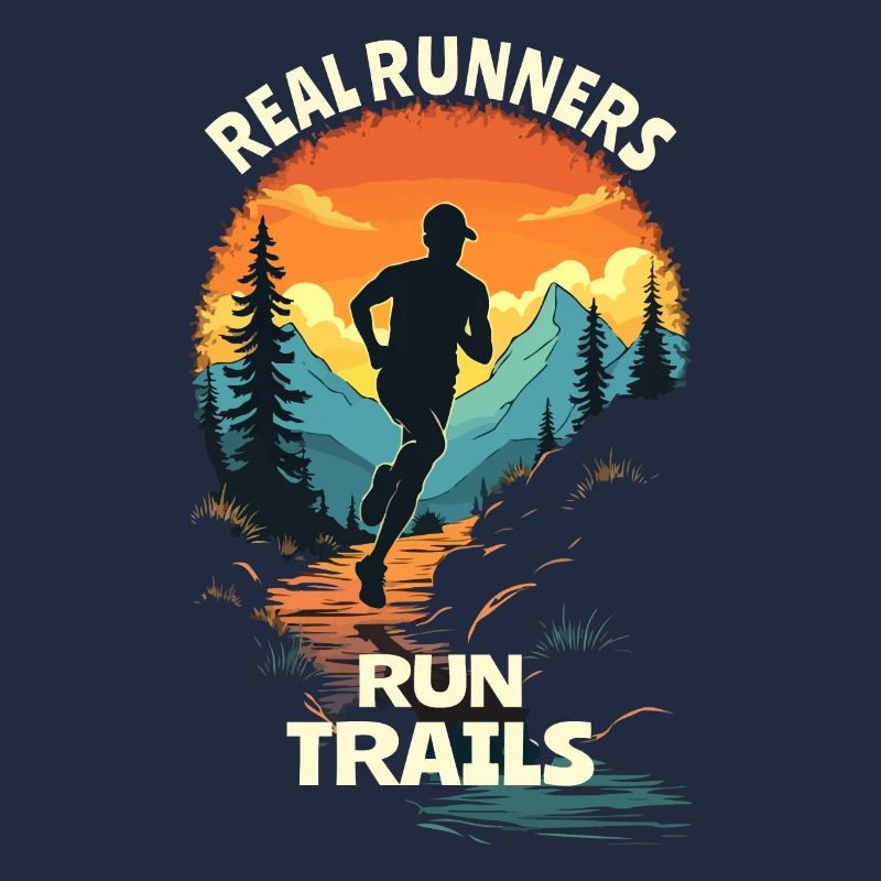 Echte Läufer laufen Trails - Trail Running